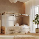 Hausbett Ninja (inkl. Gästebett und Dach) Hausbett Ninja (inkl. Gästebett und Dach)