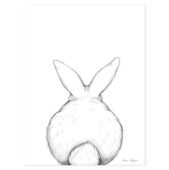Poster - Bunny from the back