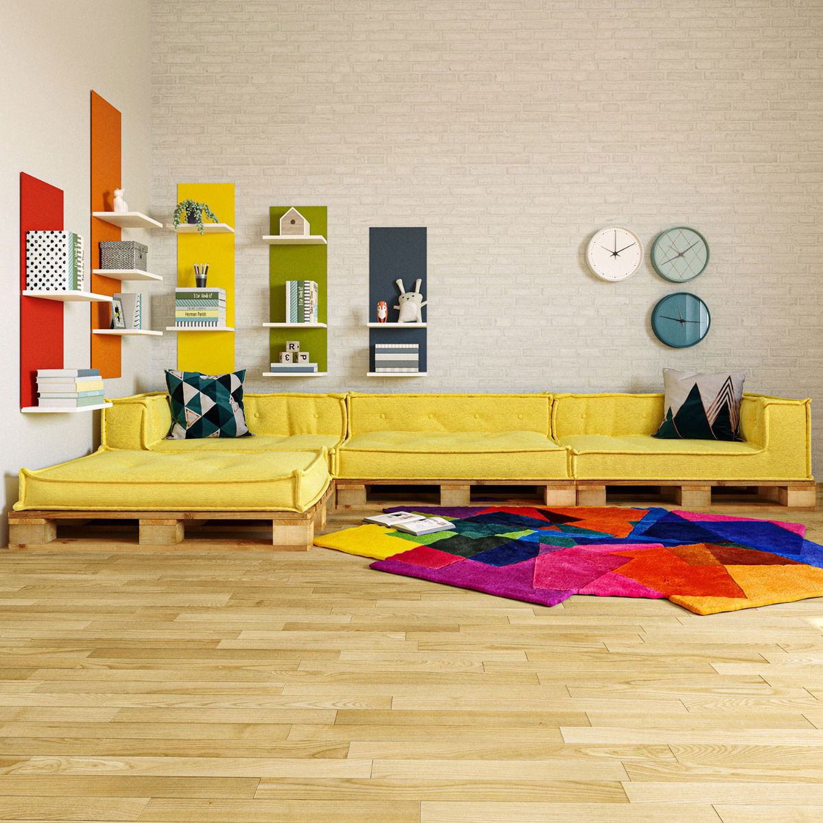 Palettenauflage Mitte (Sitzkissen mit Palette)