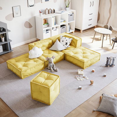 MyColorCube Kinder-Sofa Set E gelb 5-teilig MyColorCube Kinder-Sofa Set E gelb 5-teilig
