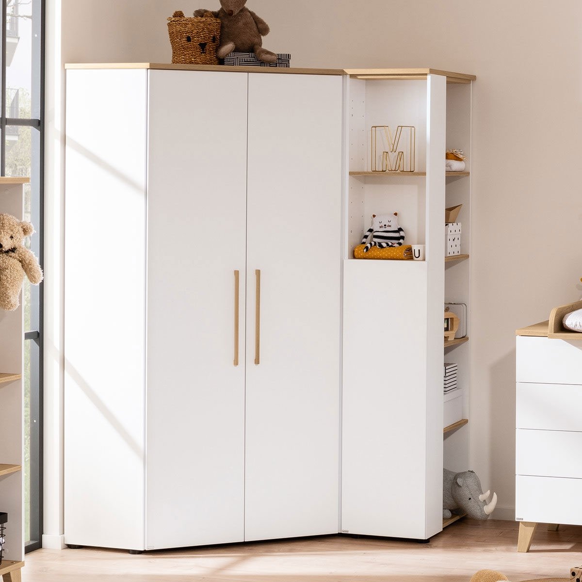 Paidi Oscar Eck-Kleiderschrank - mit Eckregal