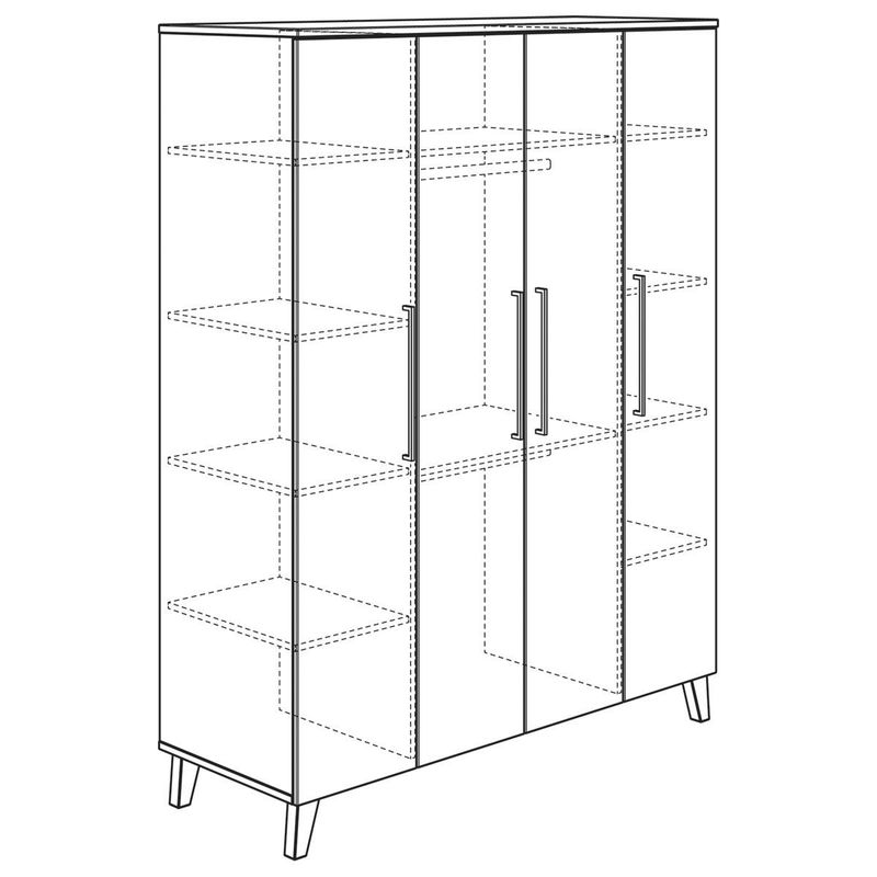 Oscar Kleiderschrank 4-türig Oscar Kleiderschrank 4-türig