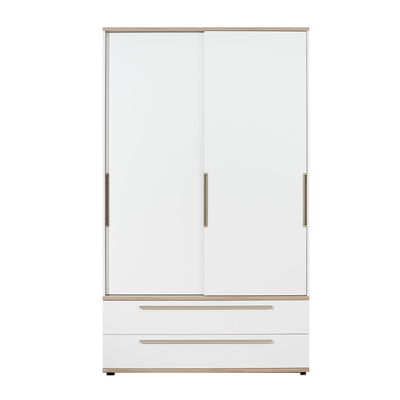 Carlo Schiebetüren-Kleiderschrank, B 123,5 cm, in Kreideweiß Carlo Schiebetüren-Kleiderschrank, B 123,5 cm, in Kreideweiß