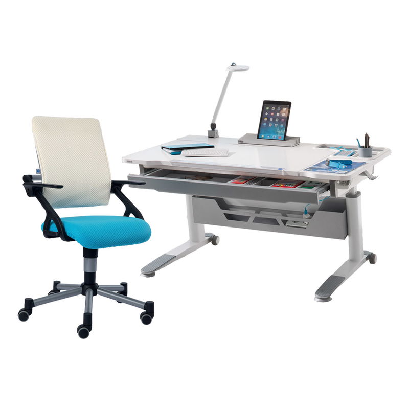 Set 17 - Schreibtisch Jaro in Kreideweiß & Stuhl Tio Set 17 - Schreibtisch Jaro in Kreideweiß & Stuhl Tio