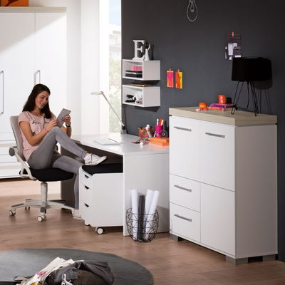 Paidi Kira Highboard mit zwei Türen und zwei Schubfächern Paidi Kira Highboard mit zwei Türen und zwei Schubfächern