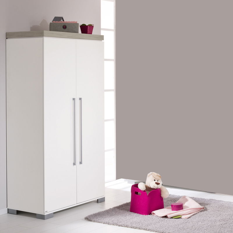 Kira Kleiderschrank 2-türig in 2 Farben Kira Kleiderschrank 2-türig in 2 Farben