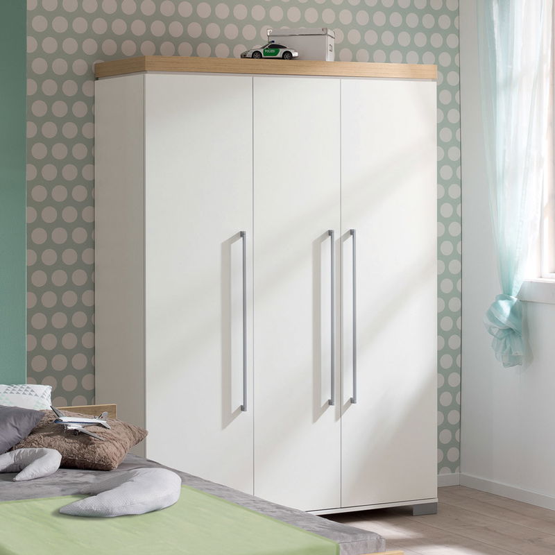 Kira Kleiderschrank 3-türig in 2 Farben Kira Kleiderschrank 3-türig in 2 Farben