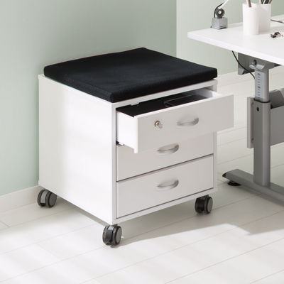 Paidi Rollcontainer 3S (3 Schubladen), Beispiel Kreideweiß Paidi Rollcontainer 3S (3 Schubladen), Beispiel Kreideweiß