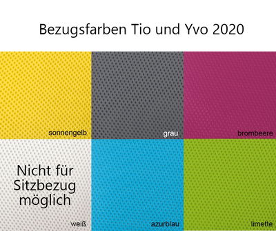 Sitzbezüge für Drehstühle Tio/Yvo, PAIDI limette Sitzbezüge für Drehstühle Tio/Yvo, PAIDI limette