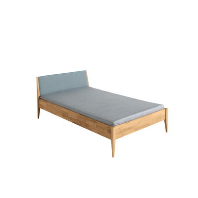 Jugendliege Sten Eiche Massiv mit Polsterung in 90 x 200 cm Jugendliege Sten Eiche Massiv mit Polsterung in 90 x 200 cm