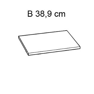 1 Einlegeboden Ylvie, für Dreitürer B 38,9cm