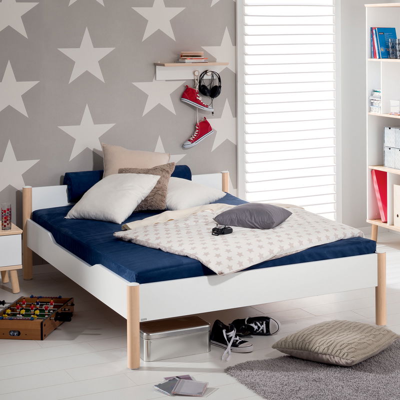 Ylvie Liege mit niedrigem Fußhaupt, inkl. Lattenrost (140 x 200cm) Ylvie Liege mit niedrigem Fußhaupt, inkl. Lattenrost (140 x 200cm)