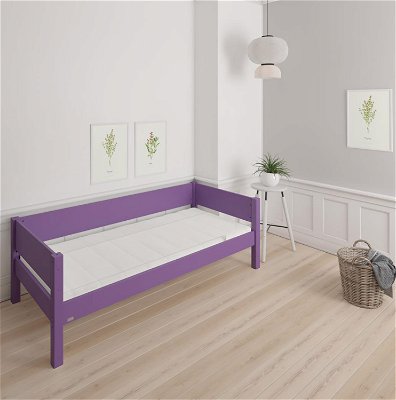 Bettliege ohne Rost, diversen Farben (140x200 cm), Manis Purple / Buche 3110