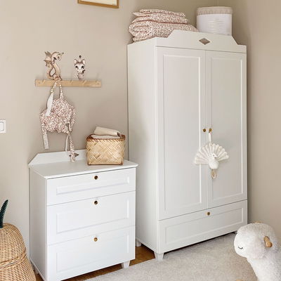 Kleiderschrank Luca in weiß Kleiderschrank Luca in weiß