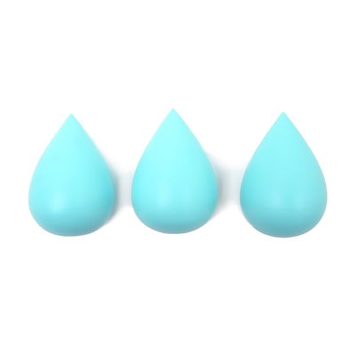 Raindrop Kleiderhaken, Aqua Blue (3er Set) Raindrop Kleiderhaken, Aqua Blue (3er Set)