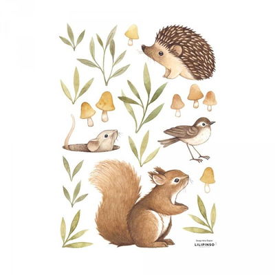 Wandsticker - Waldtiere (A3 / 29,7 x 42 cm) Wandsticker - Waldtiere (A3 / 29,7 x 42 cm)