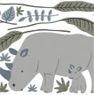 Wandsticker - Rhinoceros