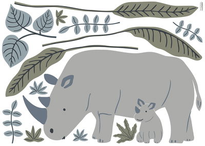 Wandsticker - Rhinoceros Wandsticker - Rhinoceros