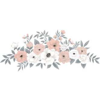 Wandsticker - Blumenstrauß Grace