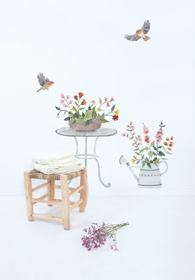 Wandsticker - Flowered Watering Can Wandsticker - Flowered Watering Can