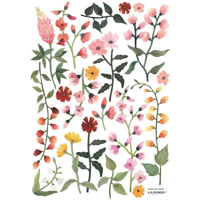 Wandsticker - Blumenwiese mit Wildblumen (A3 / 29,7 x 42 cm) Wandsticker - Blumenwiese mit Wildblumen (A3 / 29,7 x 42 cm)