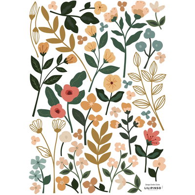 Wandsticker - Bunte Blumen Wandsticker - Bunte Blumen