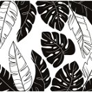 Wandsticker - Tropical Leaves