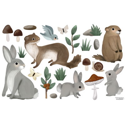 Wandsticker - Bergtiere Wandsticker - Bergtiere