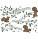 Wandsticker - Eichhörnchen und Zweige