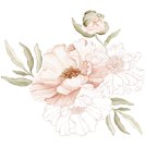 Wandsticker - Große schöne Blumen