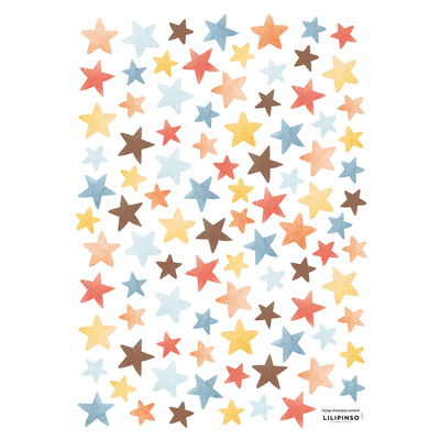Wandsticker - Bunte Sterne (A3 / 29,7 x 42 cm) Wandsticker - Bunte Sterne (A3 / 29,7 x 42 cm)
