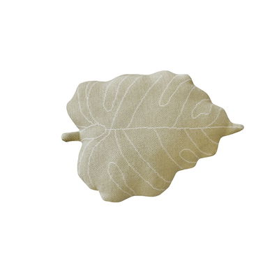 Strickkissen Baby Leaf Olive Strickkissen Baby Leaf Olive