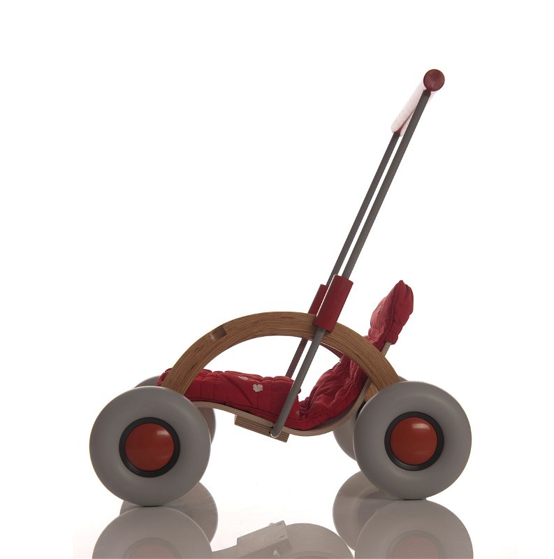 Der Puppenwagen hat höhenverstellbare Griffe. Der Puppenwagen hat höhenverstellbare Griffe.