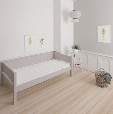 Bettliege ohne Rost, diversen Farben (120x200 cm)-Manis Silver 23