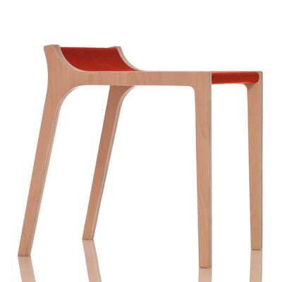 Sibis Xarre Kinderhocker Birke/Filz rot Sibis Xarre Kinderhocker Birke/Filz rot