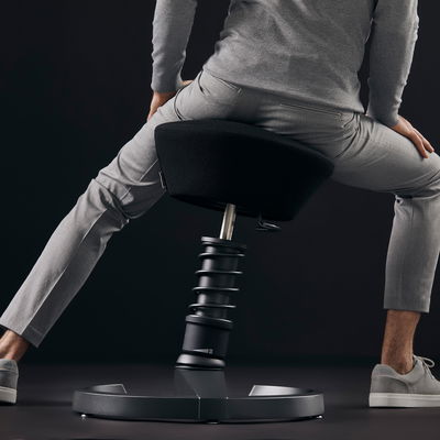 Swopper mit Gleitern, Gestell schwarz/ Bezug Mikrofaser (Höhe und Farbe wählbar) Swopper mit Gleitern, Gestell schwarz/ Bezug Mikrofaser (Höhe und Farbe wählbar)