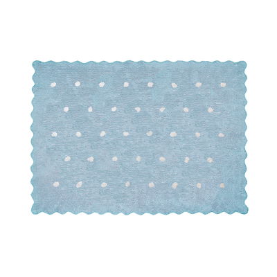 Teppich Tüpfel babyblau 120 x 160 cm Teppich Tüpfel babyblau 120 x 160 cm