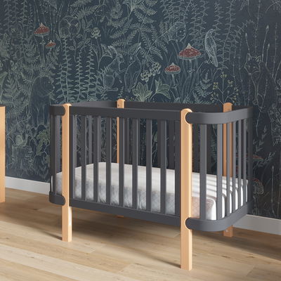 Babybett YappyEtude Anthrazit, 120 x 60 cm Babybett YappyEtude Anthrazit, 120 x 60 cm
